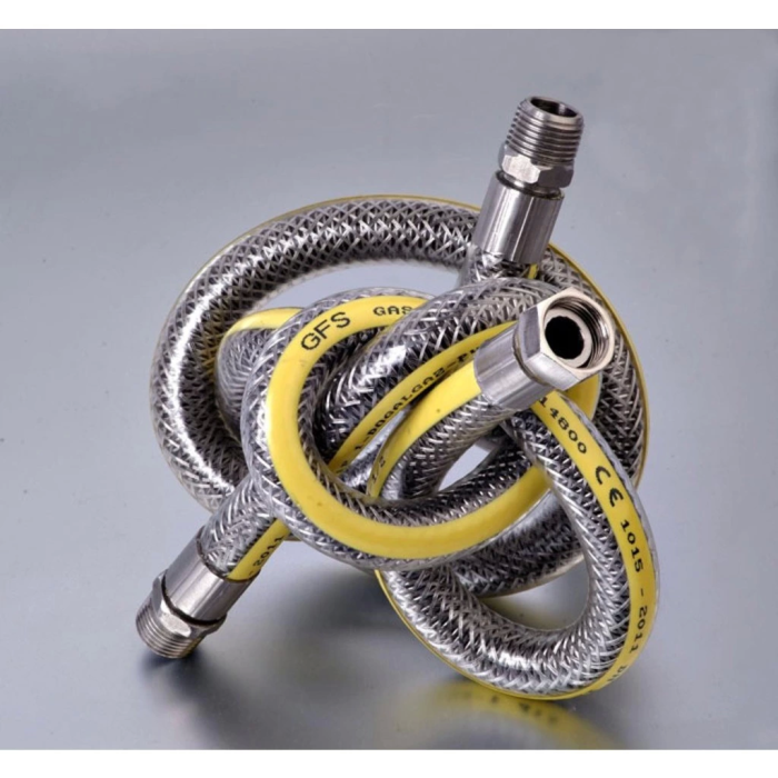 Ocak Fırın Doğalgaz Bağlantı Fleksi Extra Korumalı Hortum 0.50 Cm ( Lisinya )