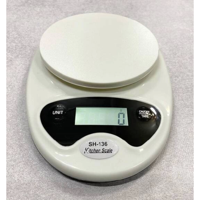 Hazneli Mutfak Terazisi SH-136 - 5 Kg Hassas Dijital Tartı ( Lisinya )