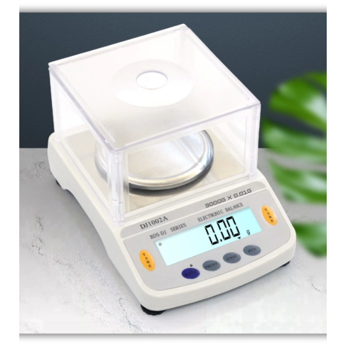 DJ602A Kefeli Hassas Terazi 3000 g Kapasiteli, 0.01 g Hassasiyetle Profesyonel Ölçüm ( Lisinya )
