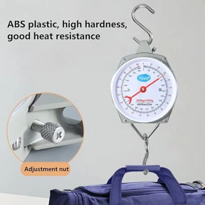 100 kg Kapasiteli Askılı Terazi - Dayanıklı, Net Kadranlı, Çift Ölçü Birimli, Endüstriyel ve Dış Mekan Uyumlu ( Lisinya )