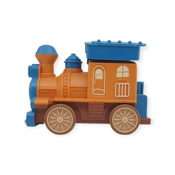 Oyuncak Tren Işıklı Sesli Bas Gitsin 14cm - MAVİ - 8068A (Lisinya)