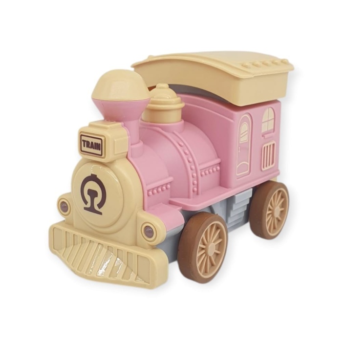 Oyuncak Tren Işıklı Sesli Bas Gitsin 14cm - PEMBE - 8068A (Lisinya)