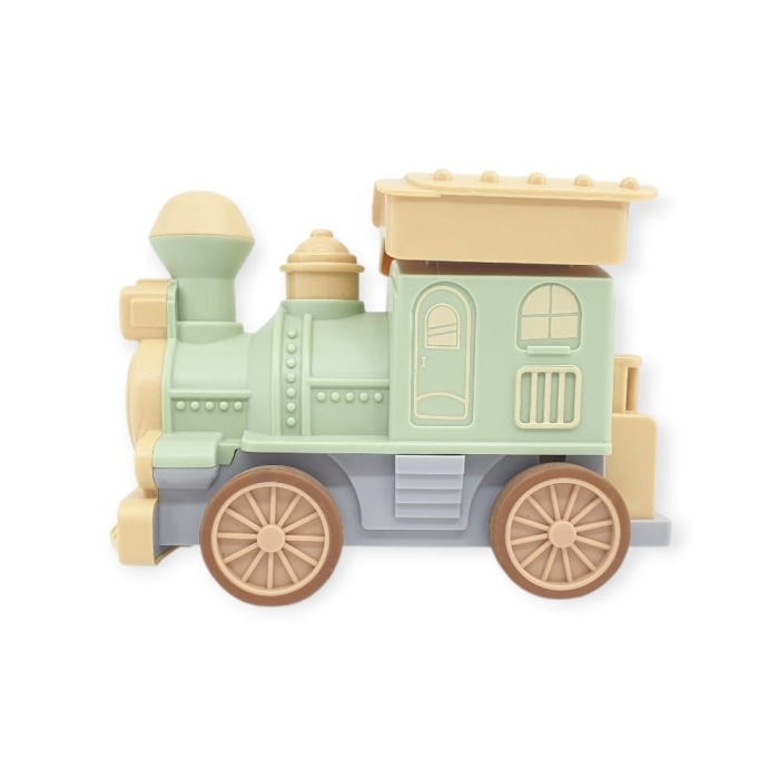 Oyuncak Tren Işıklı Sesli Bas Gitsin 14cm - YEŞİL - 8068A (Lisinya)