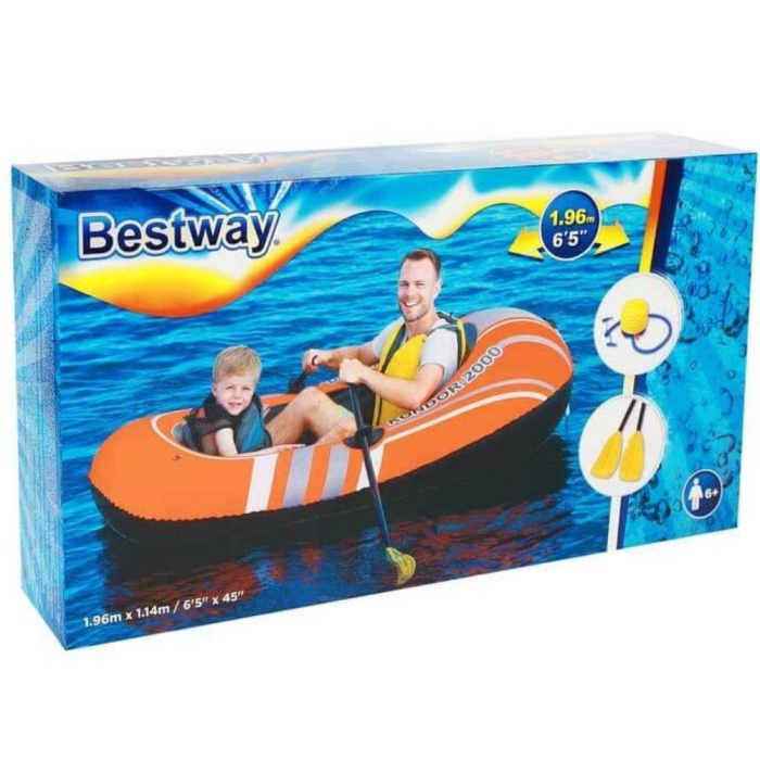 2 Kişilik Bot Hydroforce 196x114 Cm (Pompa+Kürek) Bestway - 61062 (Lisinya)
