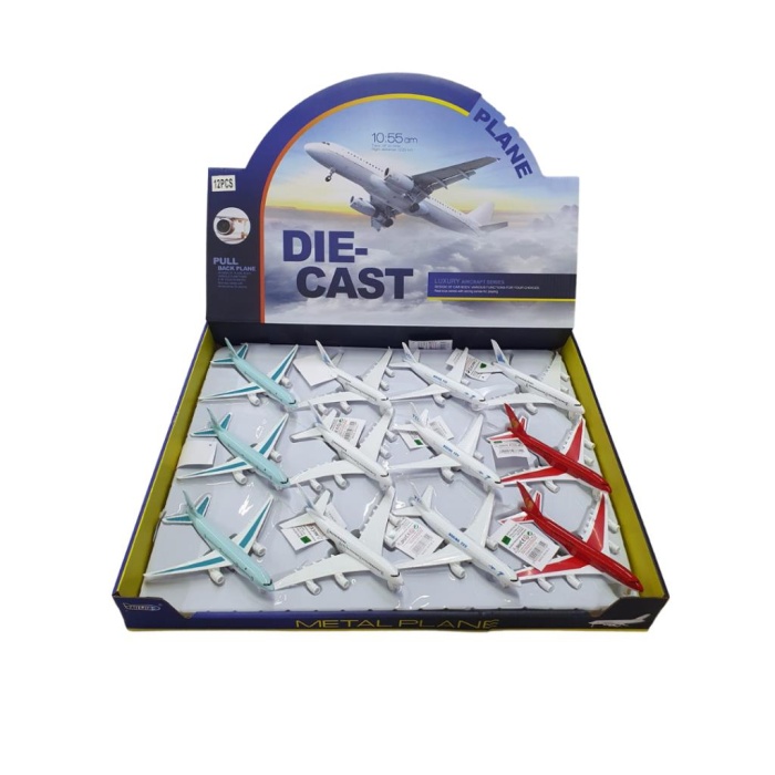 Çek Bırak Işıklı Sesli Yolcu Uçak 15 Cm - 777-2 (Lisinya)