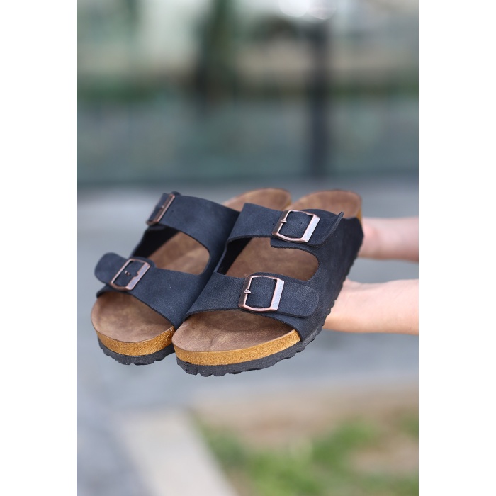 Rıno Siyah  Nubuk Terlik - Lisinya