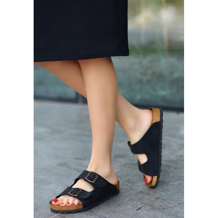 Rıno Siyah  Nubuk Terlik - Lisinya