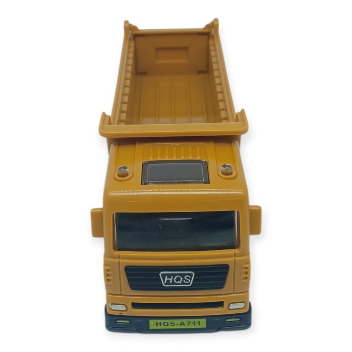 İş Makinaları Serisi - Sürtmeli Kamyon 18 cm  - Kamyon (Lisinya)