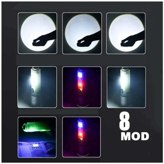 2023 Seri 8 Mod Şarjlı Yeni Nesil El Feneri  Wt-609 - Lisinya