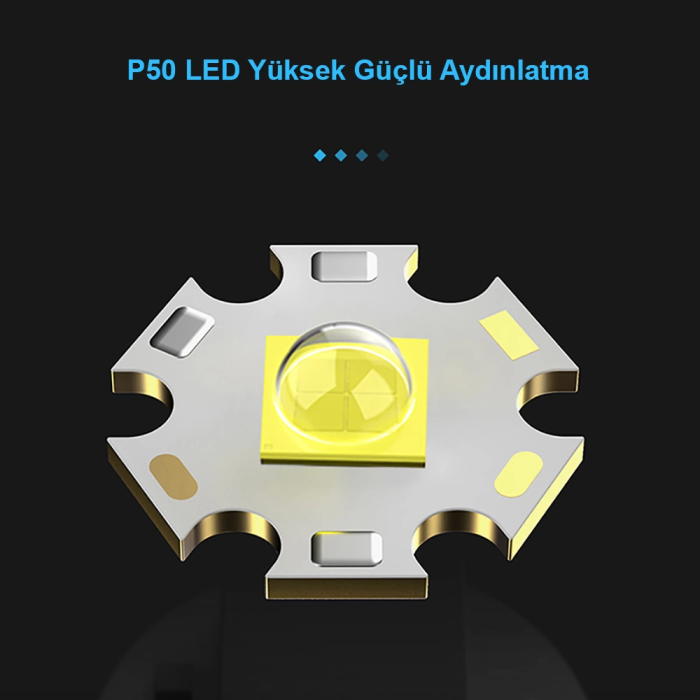 3000 Lümen  Güçlü El Feneri  Wt-600 - Lisinya