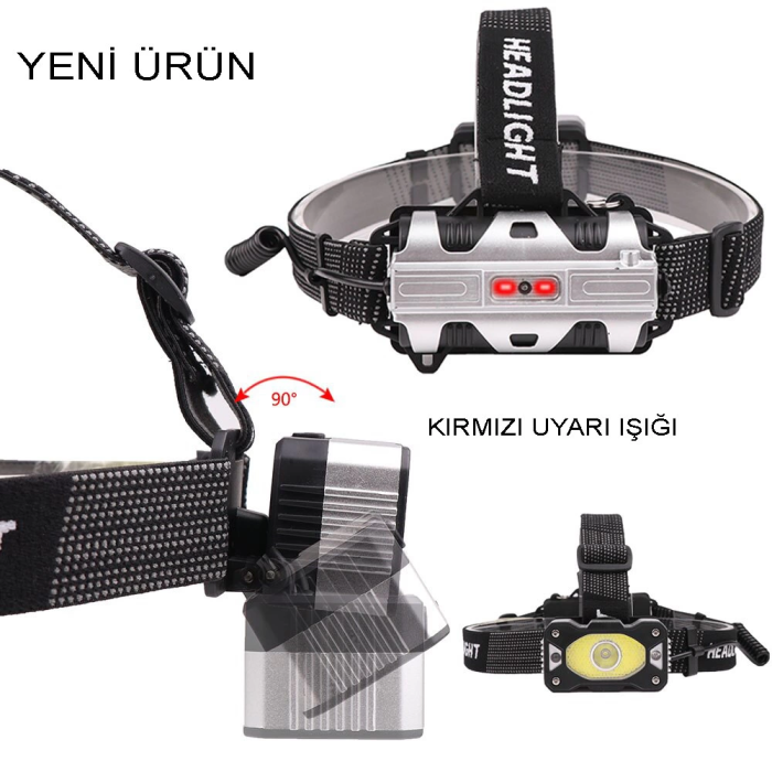 4 Modlu Sensörlü Şarjlı  Güçlü Kafa Lambası  Wt-248 - Lisinya