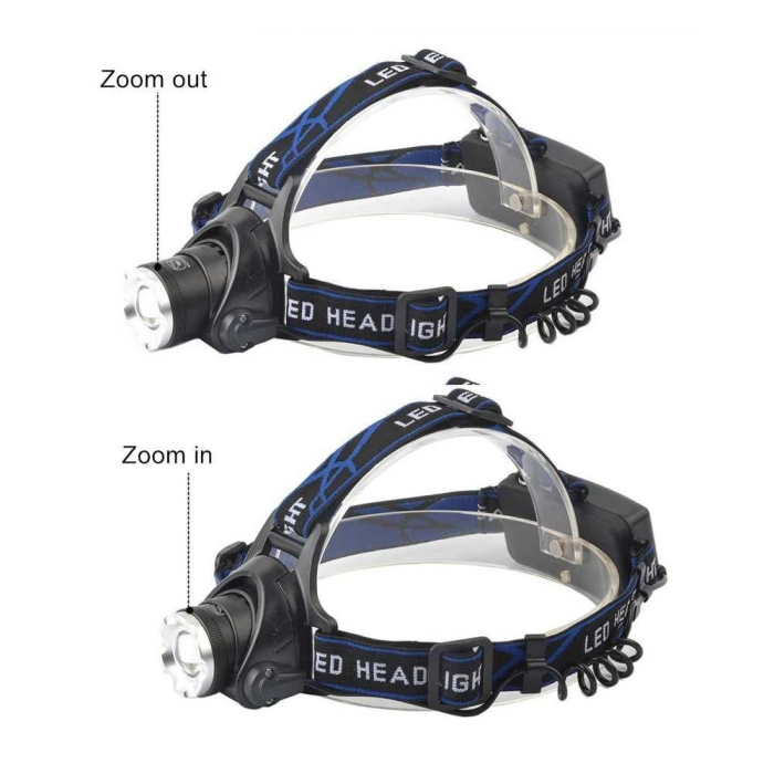 Orjinal 800 Lümen Tx6 Şarjlı Zoomlu Kafa Feneri Wt-120 - Lisinya