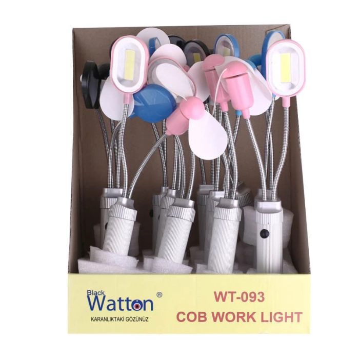 Pervane Ve Mıknatıslı Masa Lambası  Wt-093 - Lisinya