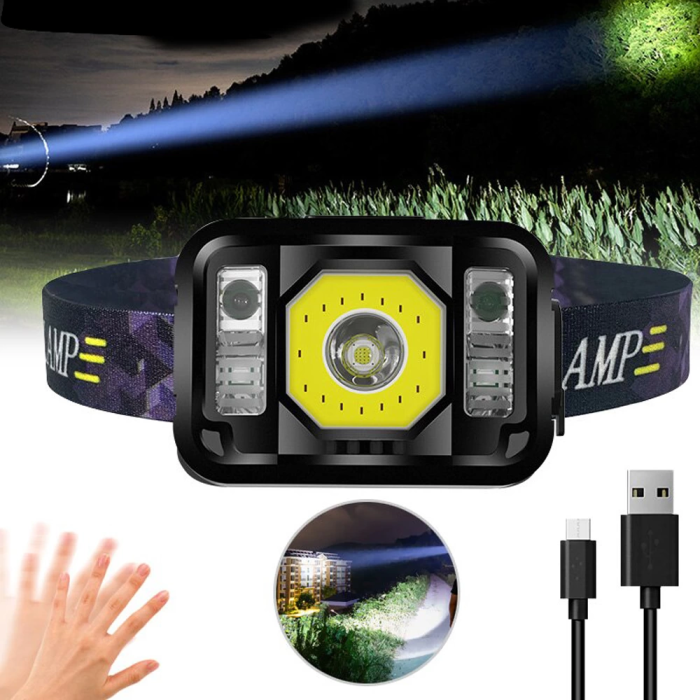 Pratik Sensörlü Sinyalli Kafa Lambası  Wt-024 - Lisinya