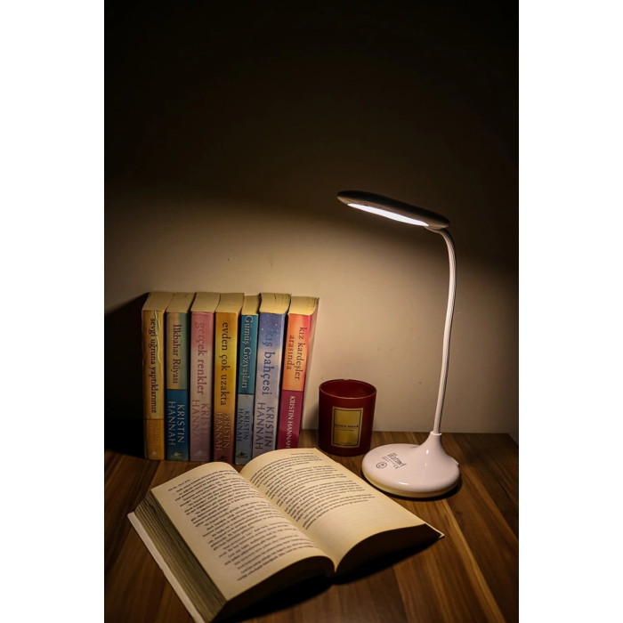 Şarjlı Sarı Ve Beyaz Renk Masa Lambası  Wt-005 - Lisinya