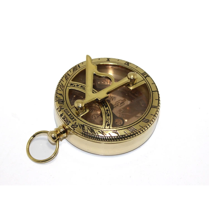 Pirinç Güneş Saati Ve Pusula Modeli 7830 - Lisinya