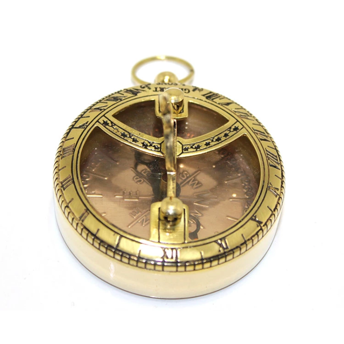 Pirinç Güneş Saati Ve Pusula Modeli 7830 - Lisinya