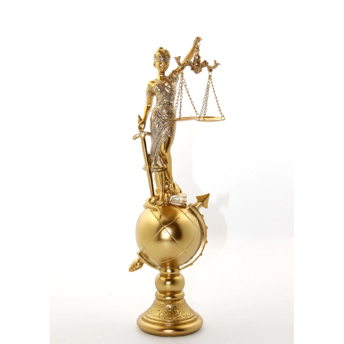 Polyester Dünya Küre Üzerinde Adalet Biblosu Alı2894 - Lisinya