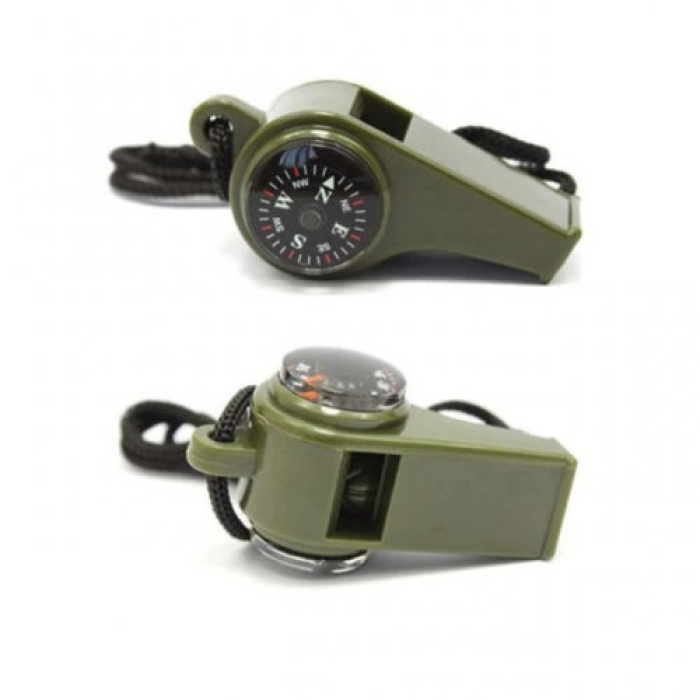 Çok Fonksiyonlu Düdük Pusula,  Kamp Termometre Acil Survival Dişli Düdük - Lisinya