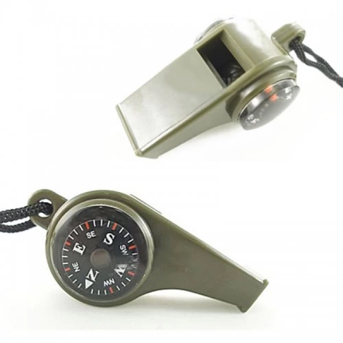 Çok Fonksiyonlu Düdük Pusula,  Kamp Termometre Acil Survival Dişli Düdük - Lisinya