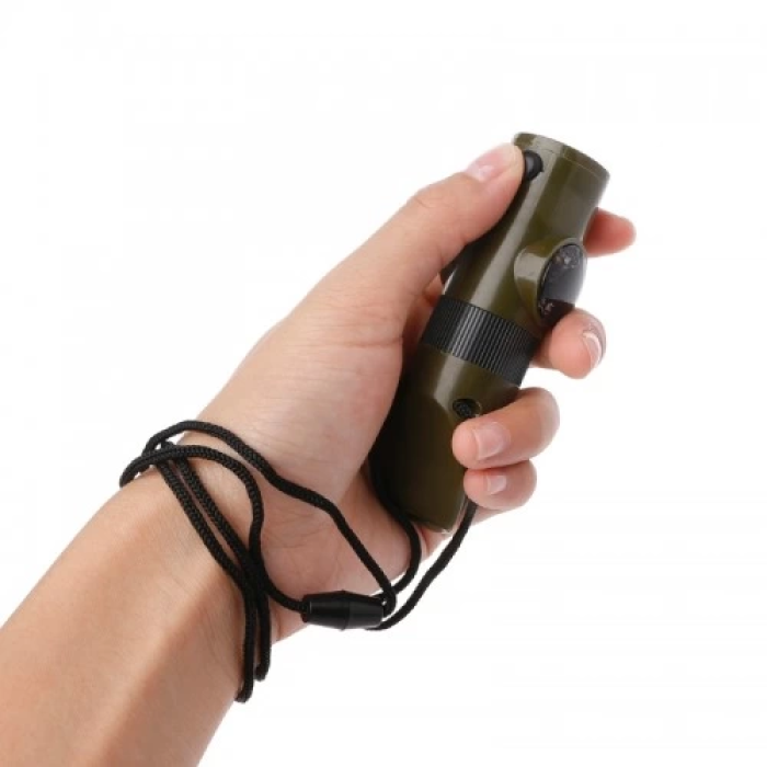 Çok Fonksiyonlu Askeridüdük Pusula Termometre Ile Led Işık - Lisinya