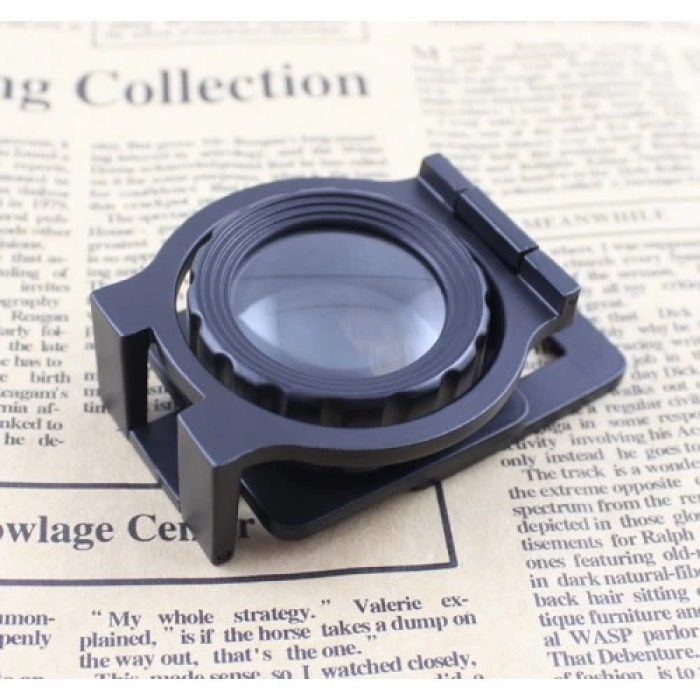 Tekstilciler Için  Kumaş Kontrolü Büyüteç,katlanan, Metal 15x Büyütme - Lisinya