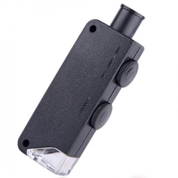 Mini 60x 100x Zoom Lens Odak Takı Led Cep Mikroskop Büyüteç - Lisinya