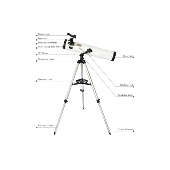 76x700 Profesyonel Aynalı  Uzay Teleskopubeyaz - Lisinya