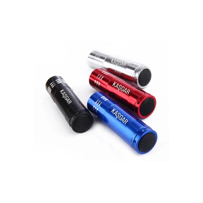Süper Parlak 9 Ledli Metal Mini El Feneri - Lisinya