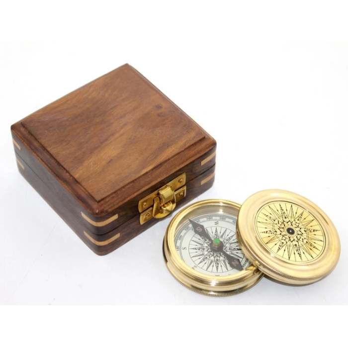 Ahşap Kutulu Pusula Ksk2123 - Lisinya