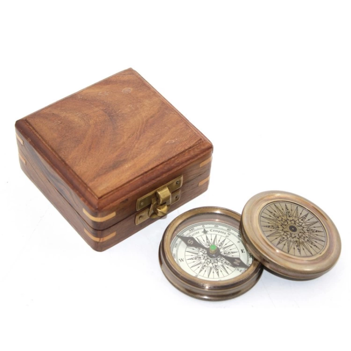 Ahşap Kutulu Pusula Ksk2127 - Lisinya