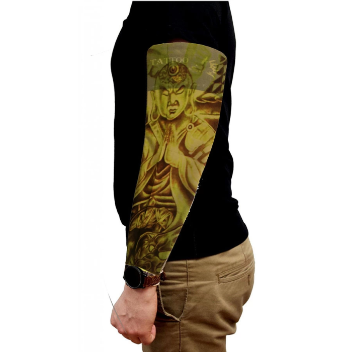 Çorap Dövme Giyilebilir Kol Bacak Dövmesi Likralı 2 Adet Model 4 - Lisinya