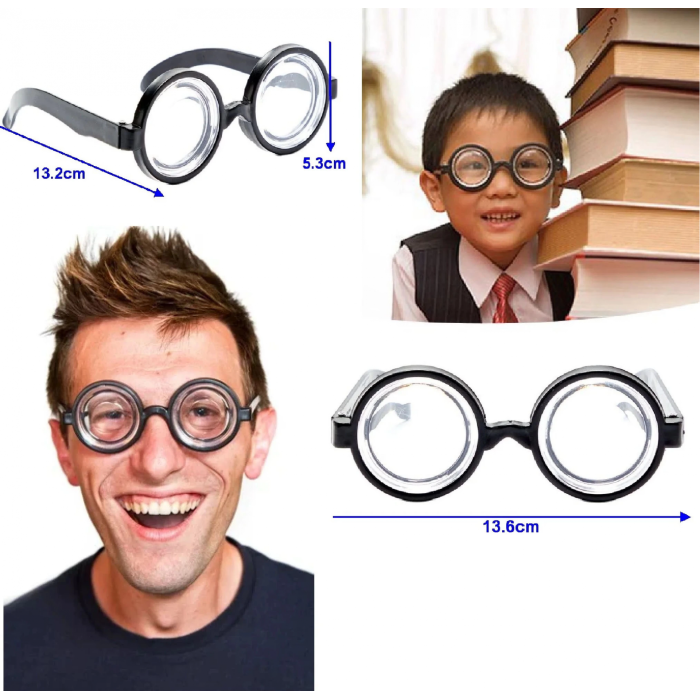 İnek Öğrenci Gözlüğü Şaka Gözlüğü - Lisinya