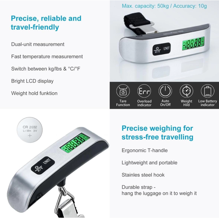 Elektronik El Bagaj - Valiz Tartısı , Bavul Kantarı - Lisinya