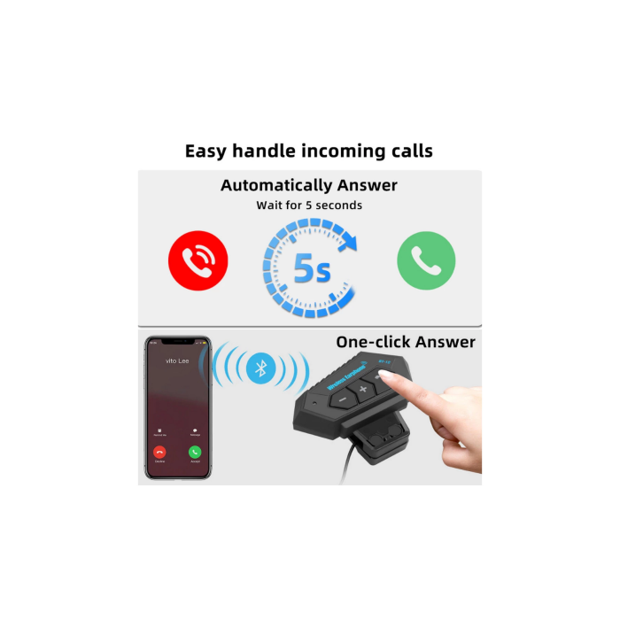 Bt12 Kask Kulaklık Bluetooth Motosiklet Kulaklık Interkom Motorsiklet Kulaklık - Lisinya