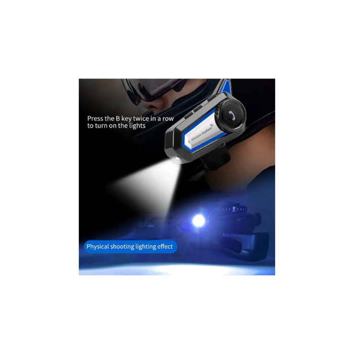Bt31 Kask Kulaklık Bluetooth 5.0 Motosiklet Interkom Su Geçirmez Kablosuz Kulaklık - Lisinya
