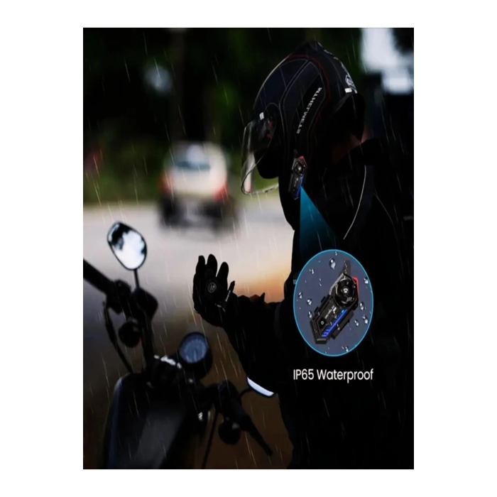 Bt57 Motosiklet Kask Kulaklık Intercom Işıklı Motorsiklet Interkom - Lisinya