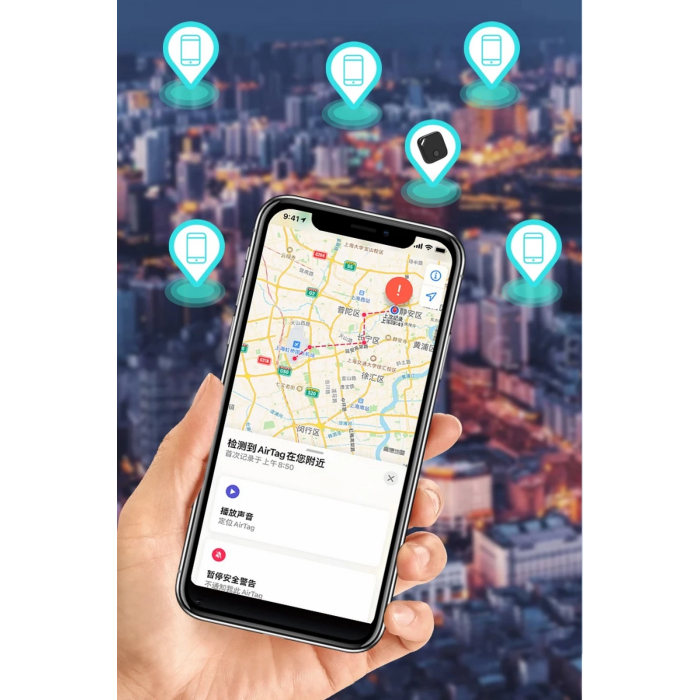 Smart Tag Airtag Akıllı Takip Cihazı Apple My Find Uyumlu Beyaz - Lisinya