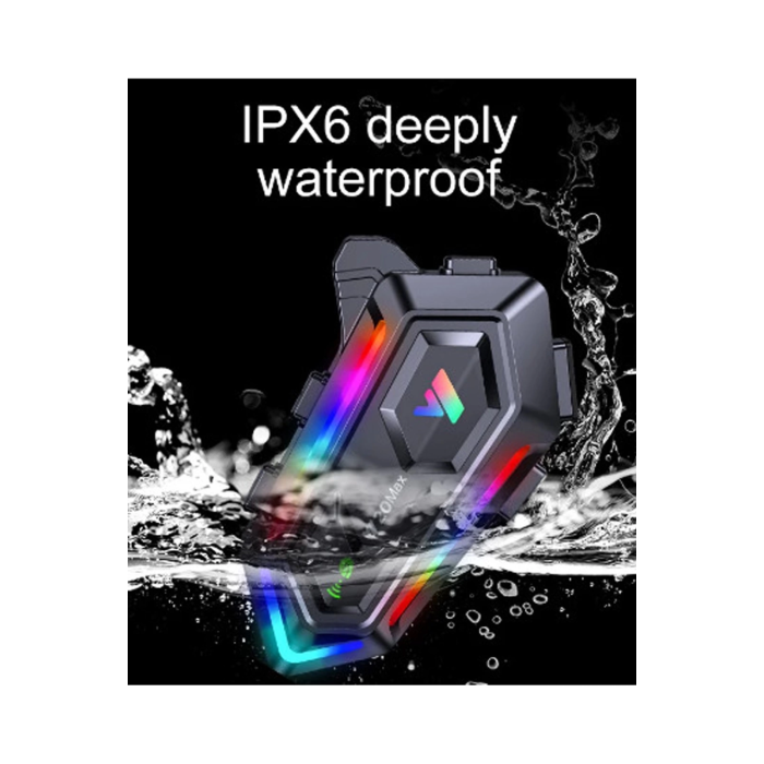 Y20 Max Motosiklet Bluetooth 5.3 Kask Intercom 2 Kişi 300 Metre Eşleşme Özellikli - Lisinya