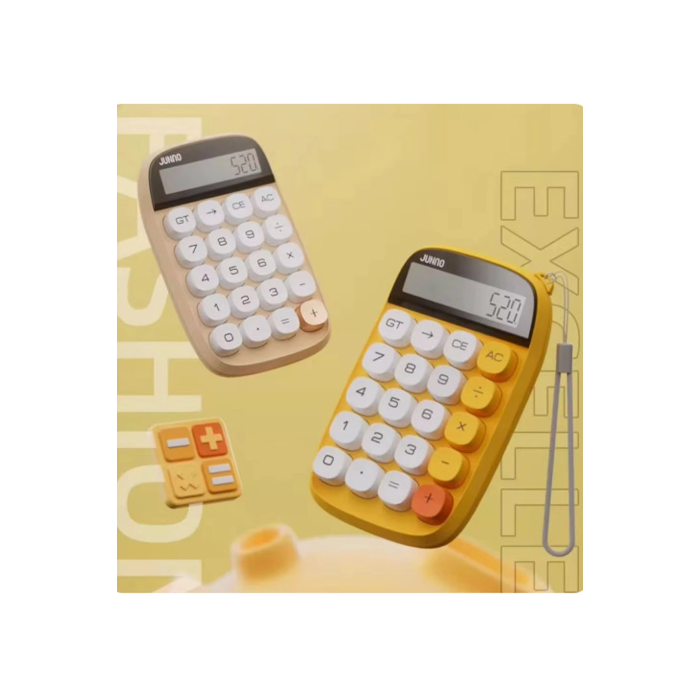 Sevimli Kare Tuşlu 10 Haneli Ldc Ekran Hesap Makinası Pembe - Lisinya