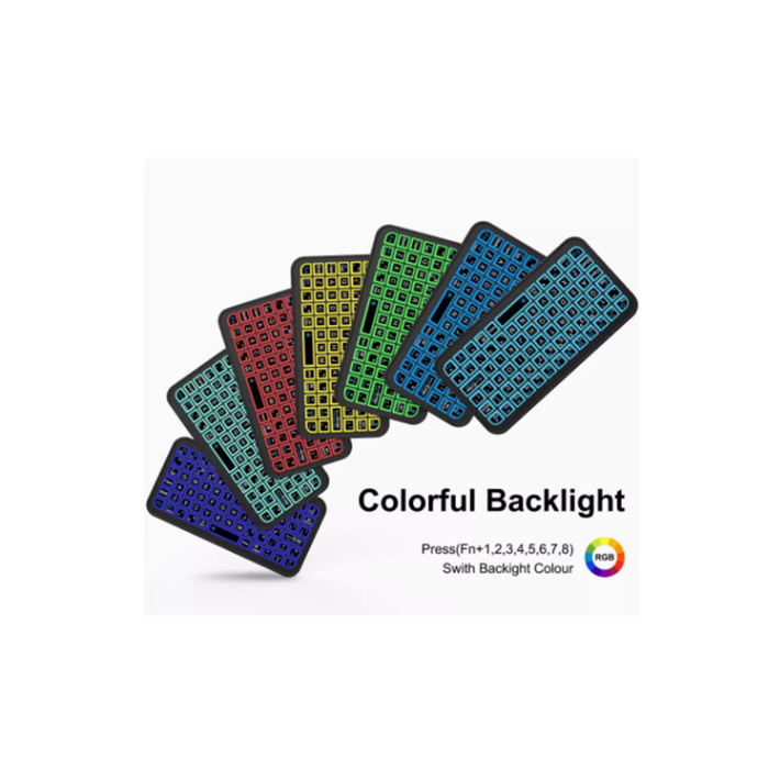 Mini Klavye Smarttv Işıklı Bluetooth Kablosuz Televizyon Ps3 Dizüstü Tabletler Ve Telefonlar İçin - Lisinya