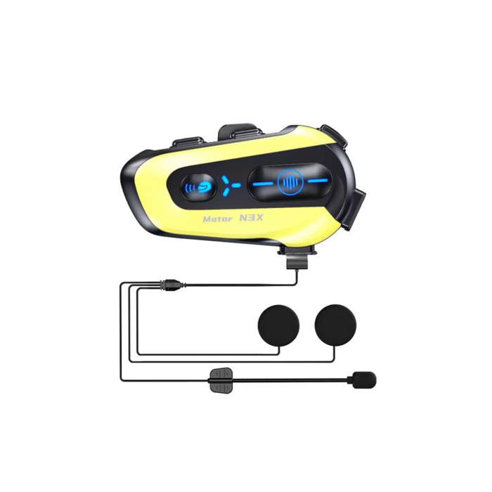 N3x Rgb Işıklı Intercom 3 Kişi Bağlantılı 1000mah Motosiklet Bluetooth Kulaklık Seti - Lisinya