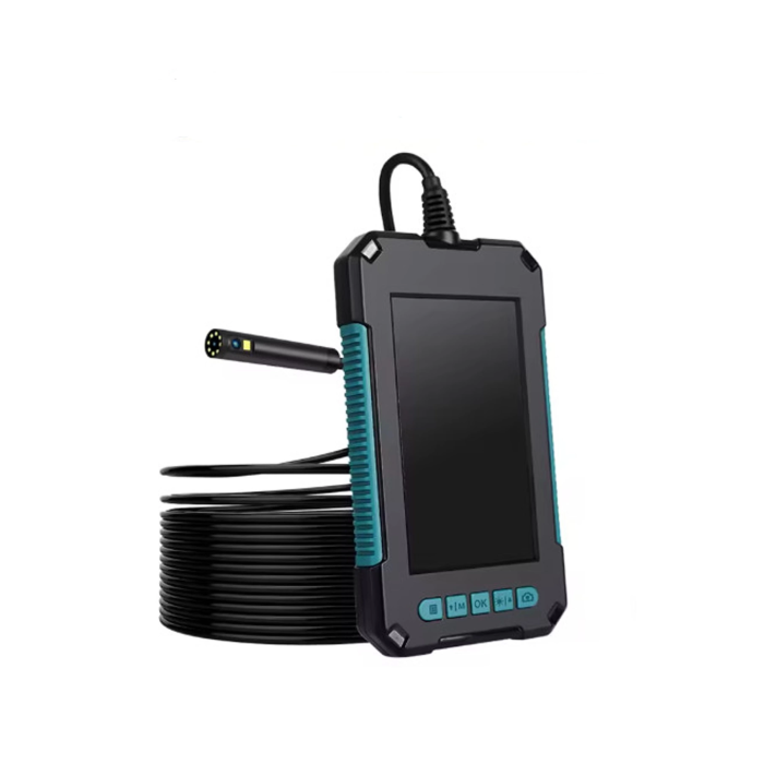 Ekranlı Çift Kameralı 10 Mt Hafıza Kart Destekli Sert Kablo Yılan Endoskop Kamera 5.5 Mm 4.3 Inc - Lisinya