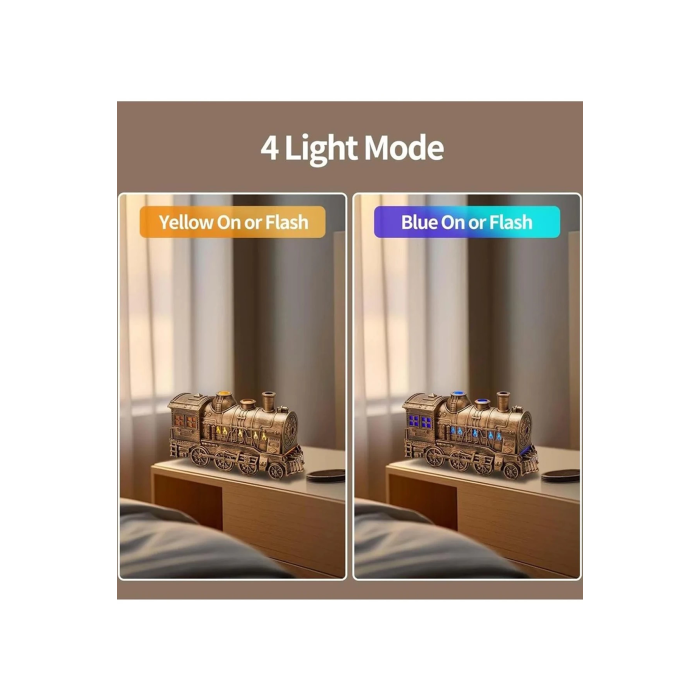 Tren Şeklinde Buharlı Oda Hava Nemlendirici Işık Buhar Makinesi Kumandalı - Lisinya