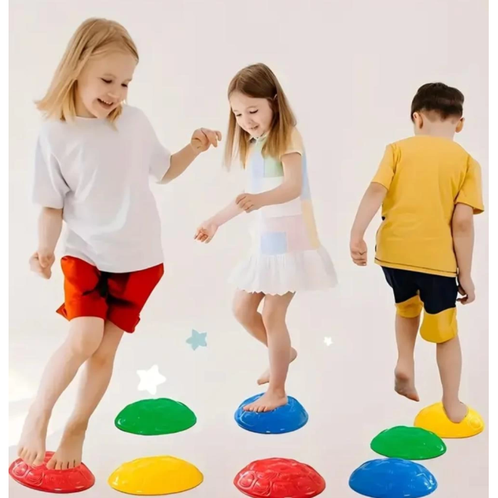 Çocuk Yarım Küre denge Ve Koordinasyon Adası 6 Lı Set - Lisinya