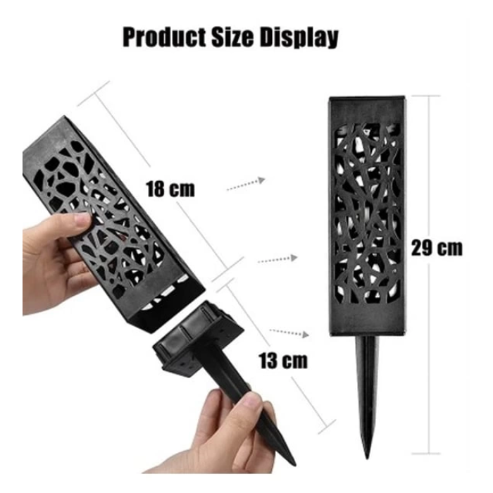 Dekoratif Solar Güneş Enerjili Bahçe Aydınlatması Yürüyüş Yolu Seti ( 6 Adet ) - Lisinya