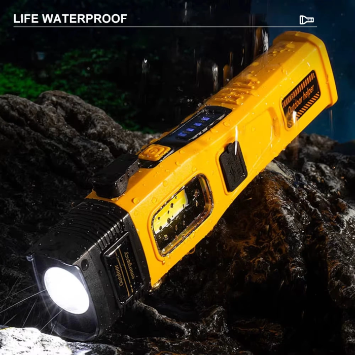 Wison Ws-1414 Cam Kıracaklı Dijital Göstergeli Mıknatıslı Şarjlı Acil Durum Tamirci Feneri - Lisinya