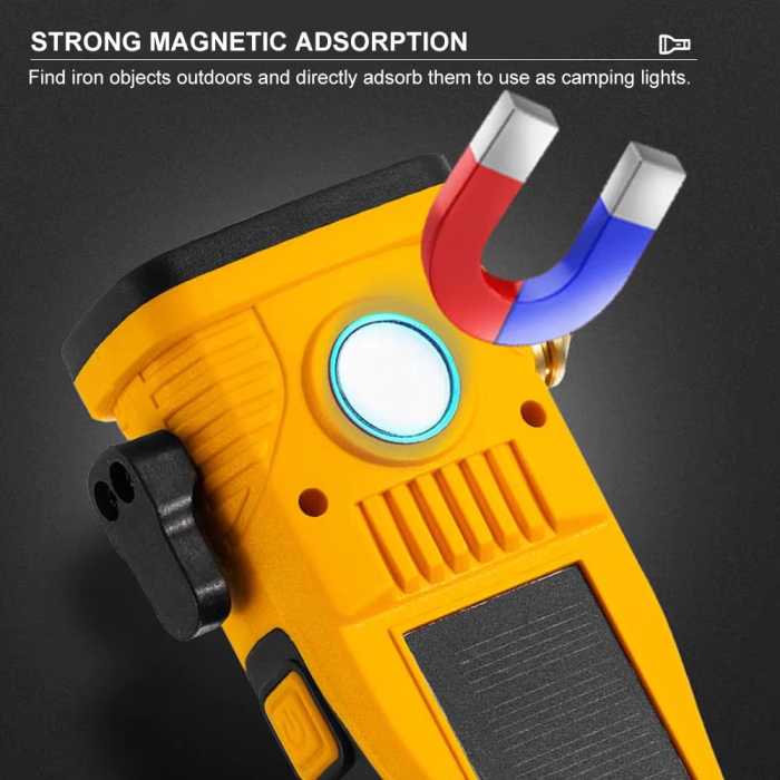 Wison Ws-1414 Cam Kıracaklı Dijital Göstergeli Mıknatıslı Şarjlı Acil Durum Tamirci Feneri - Lisinya