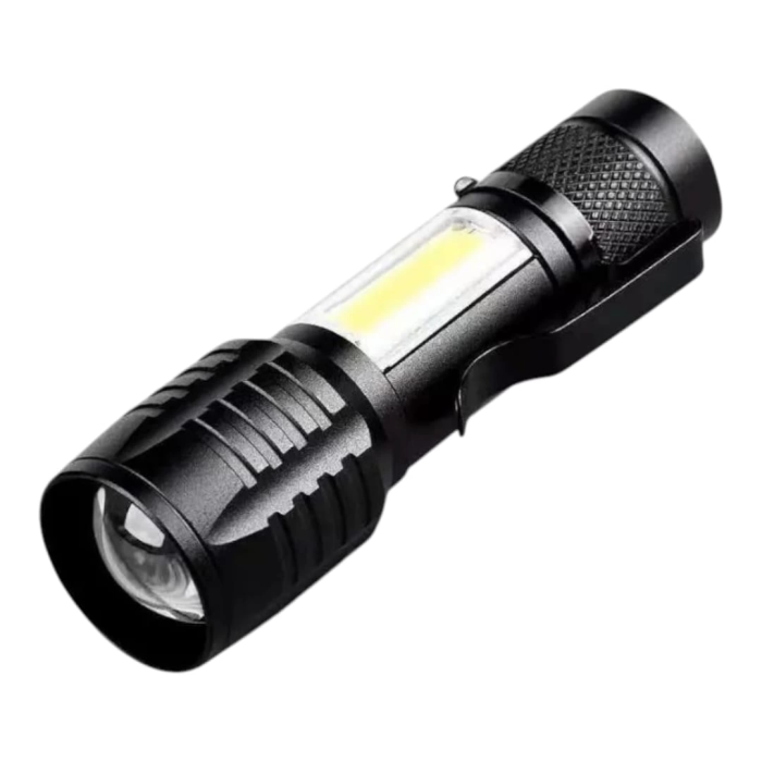 Wison Ws-5454 Taktik El Feneri Usb Şarj Edilebilir Kamp Feneri Cob Zumlanabilir Mini Taşınabilir El Feneri - Lisinya