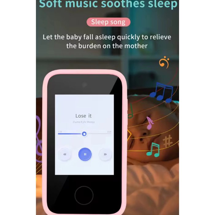 Telefon Modelli Çocuk Dijital Fotoğraf Makinası Çift Kameralı Dokunmatik Ekran 2.0 Ekran - Lisinya